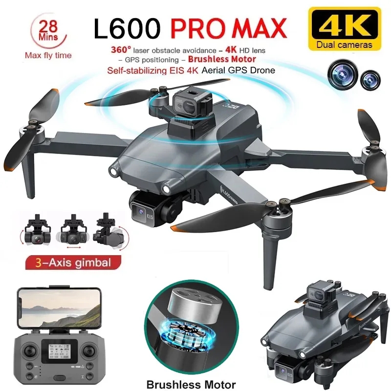 Drone Gimbal - Drone GPS professionnel L600 PRO MAX