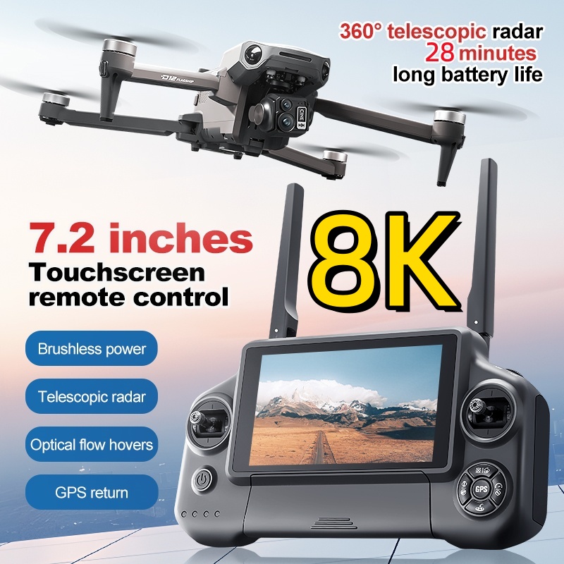 Drone RC Quadricoptère 8K avec - Drone Gimbal avis et prix